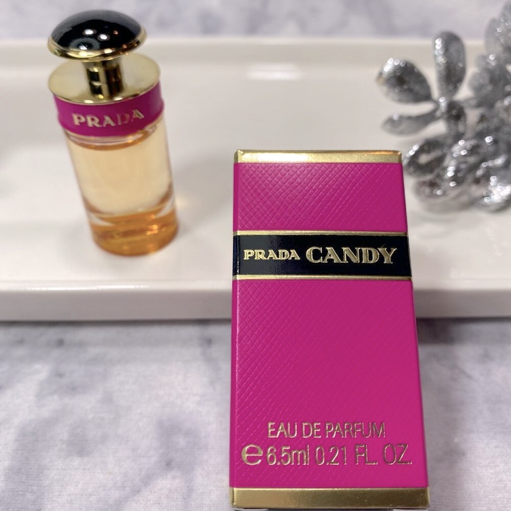 PRADA Candy EDP Gourmand Caramel Benzoin White Musk-Mini 6.5ml,0.21oz-BOXED-NEW - Picture 9 of 12